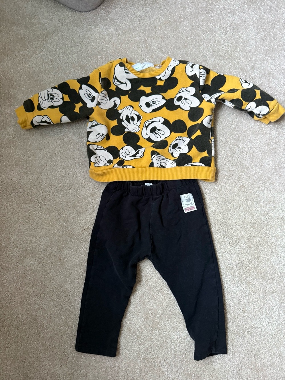 Zara 12-18M Mickey Mouse Outfit